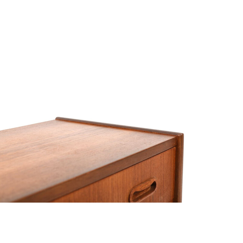 Vintage Danish teak wooden chest of drawers