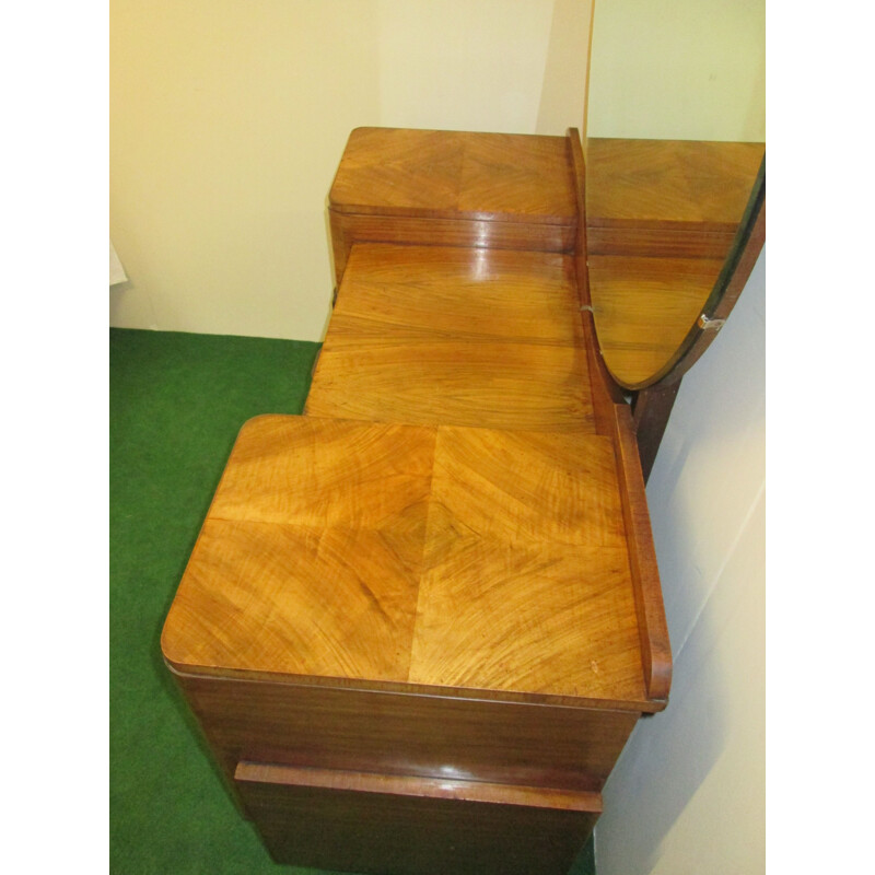 Vintage walnut dressing table