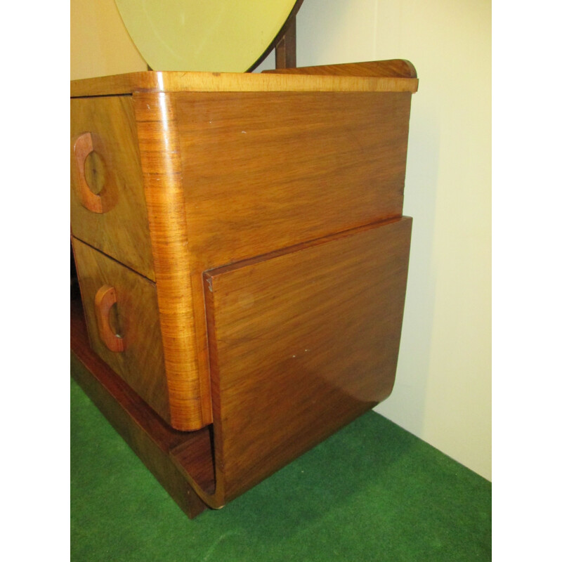 Vintage walnut dressing table