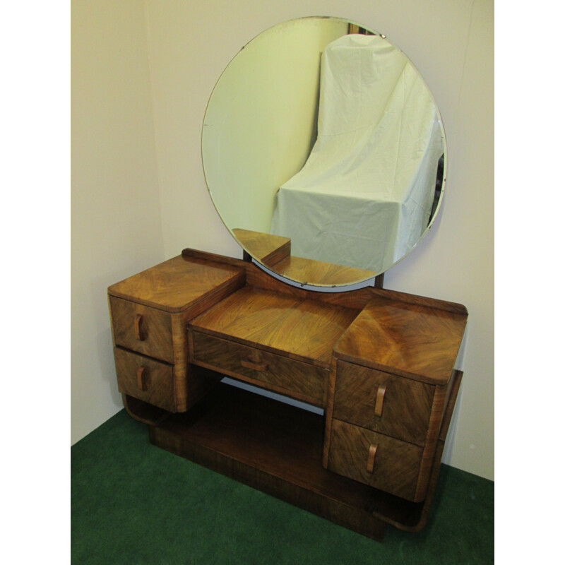 Vintage walnut dressing table