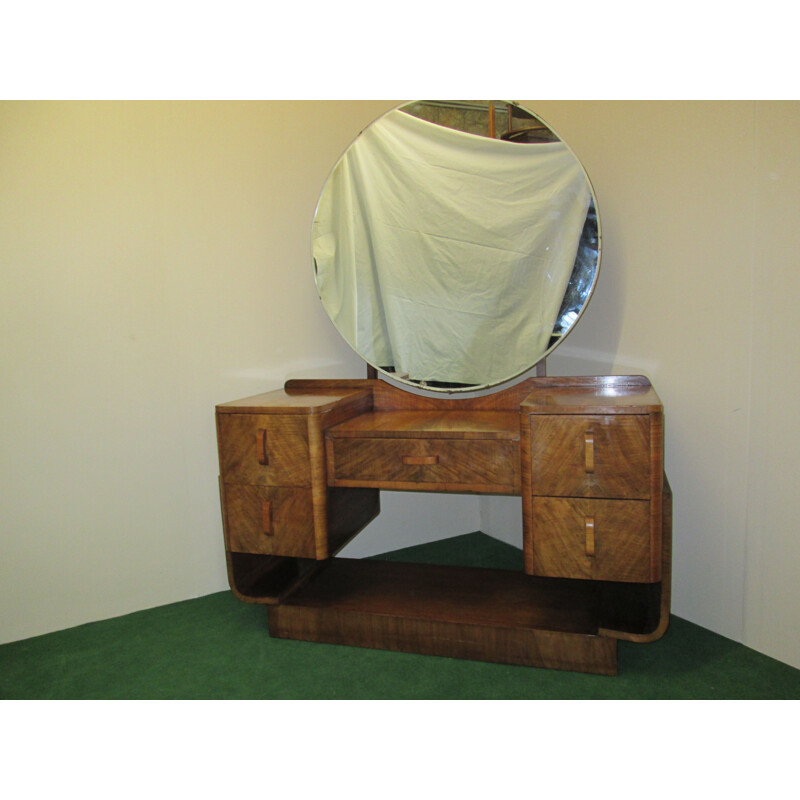 Vintage walnut dressing table