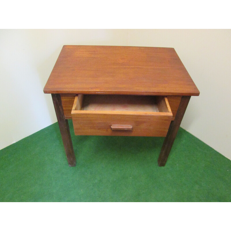 Vintage solid mahogany side table