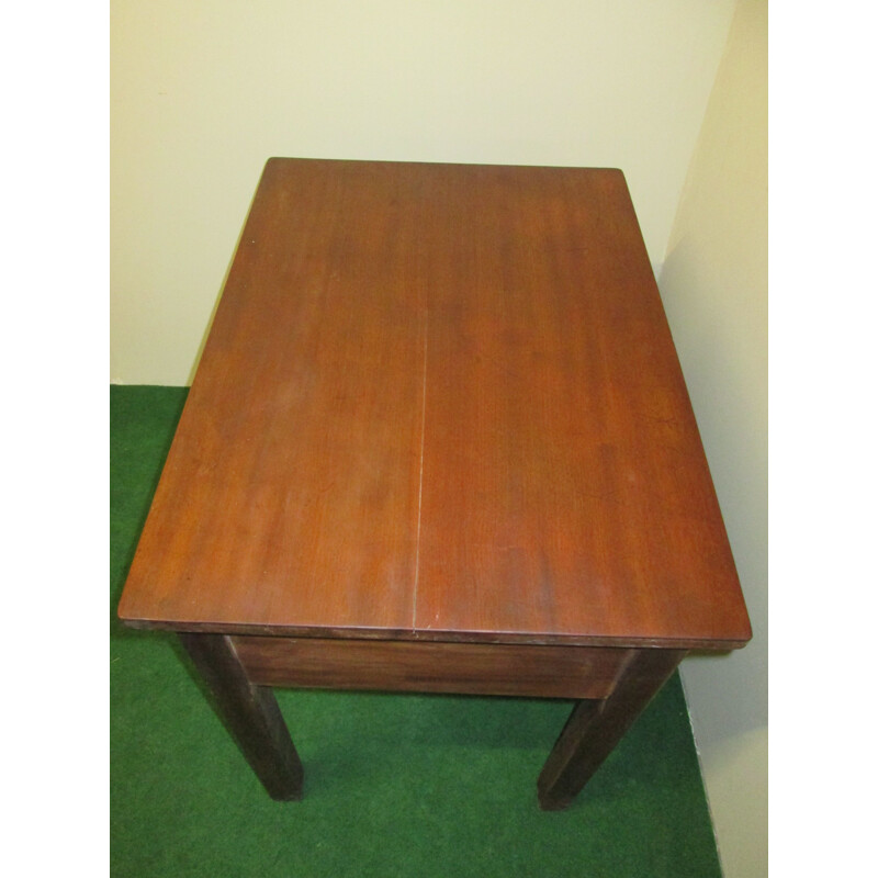 Vintage solid mahogany side table
