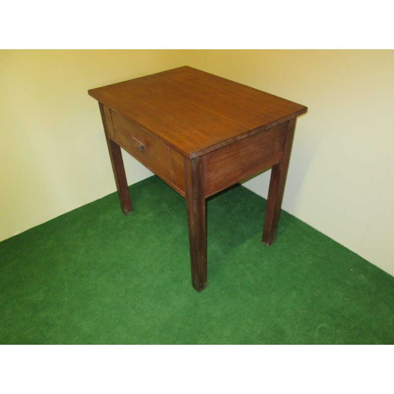 Vintage solid mahogany side table