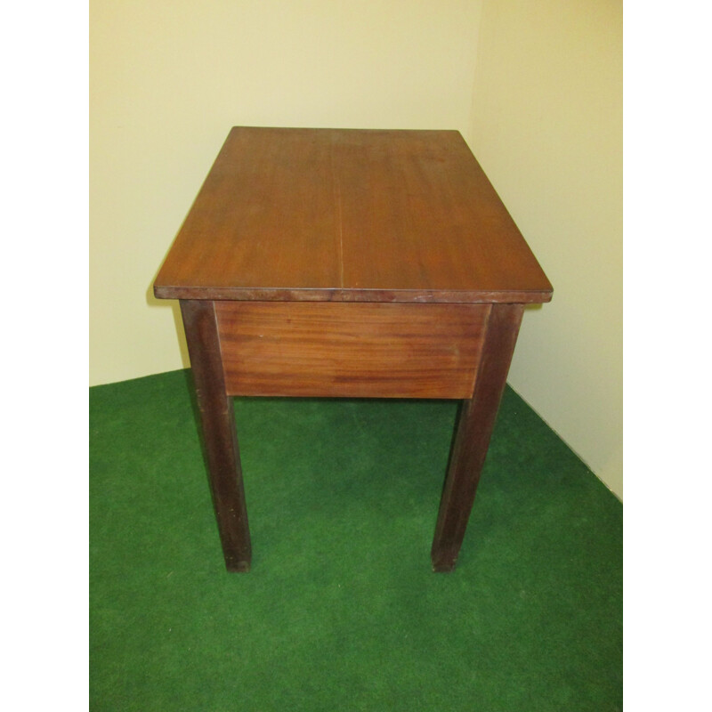 Vintage solid mahogany side table