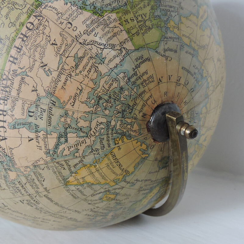 Globe vintage illuminé de JRO Globus 1963