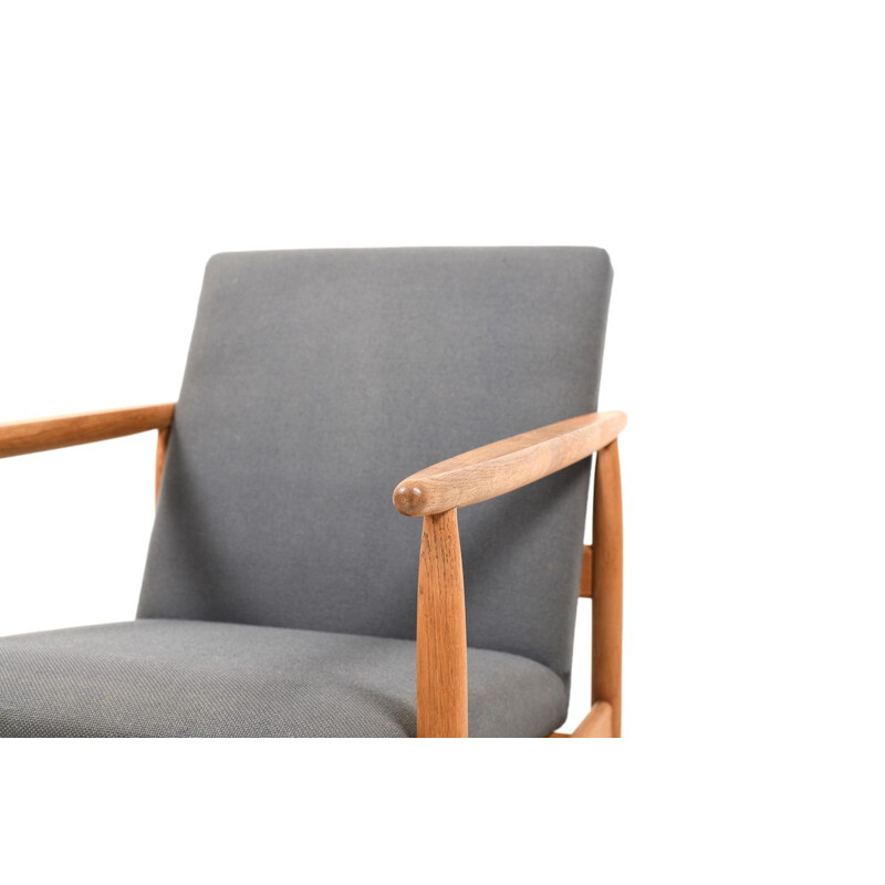 Vintage Danish lounge chair by Ejvind A. Johansson for FDB