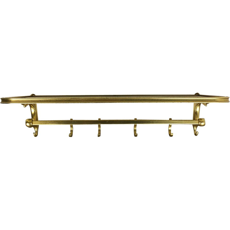 Vintage Brass Coat Rack Element 1950s