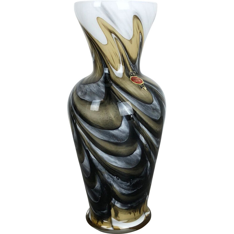 Vintage extra large Vase Opaline 1970s