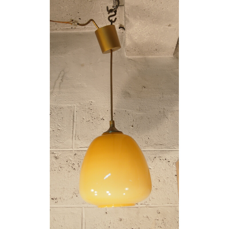 Suspension vintage italienne pour Venini en verre de Murano 1960