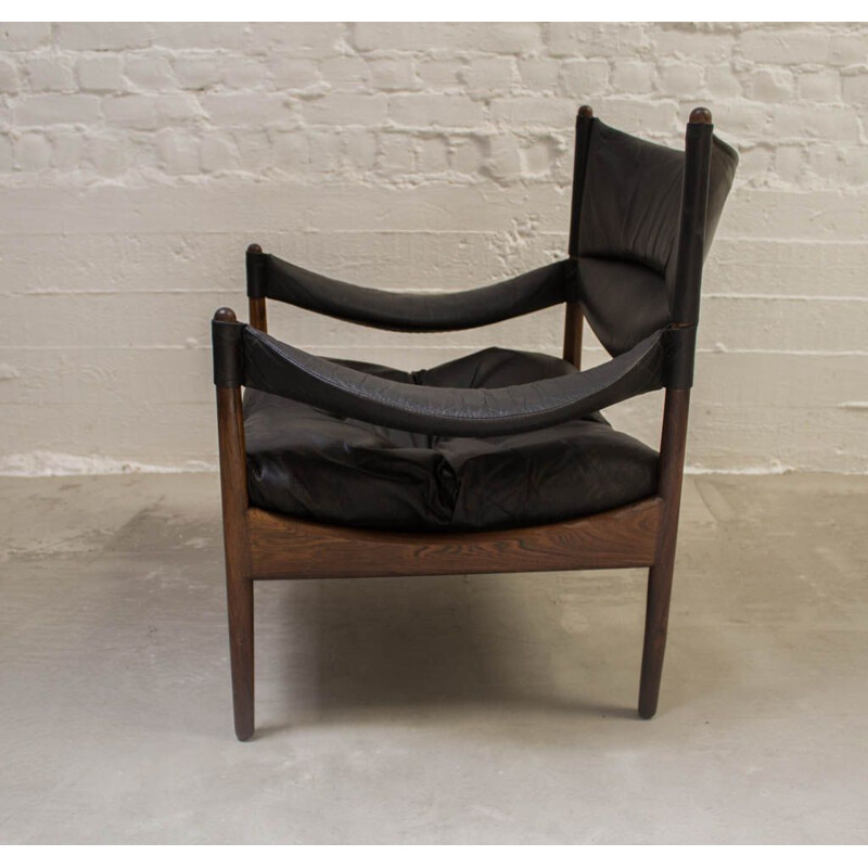 Paire de fauteuils vintage et table basse pour Søren Willadsen en palissandre
