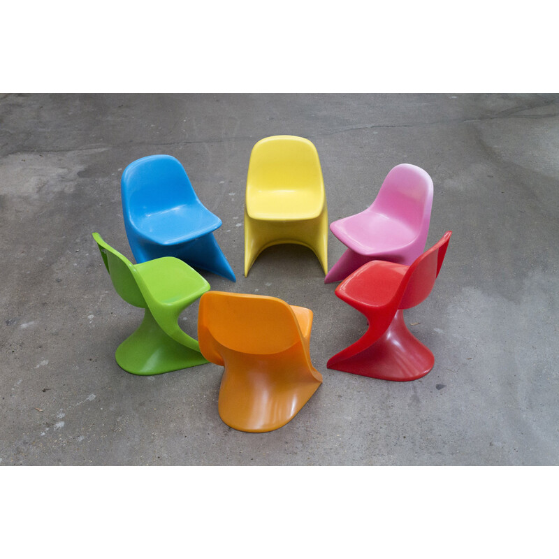 Suite de 6 chaises pour enfant Casalino, Alexander Begge - 2000