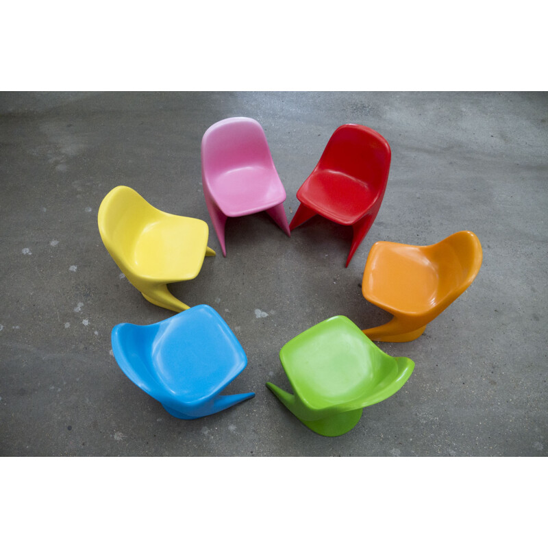 Suite de 6 chaises pour enfant Casalino, Alexander Begge - 2000