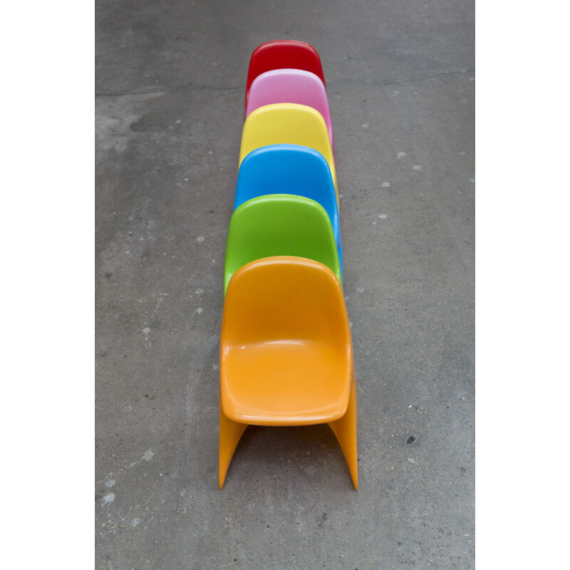 Set of 6 Casalino children's chairs, Alexander BEGGE - 2000s