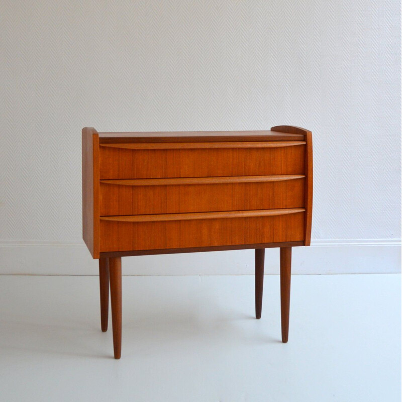 Commode vintage scandinave en teck 1960