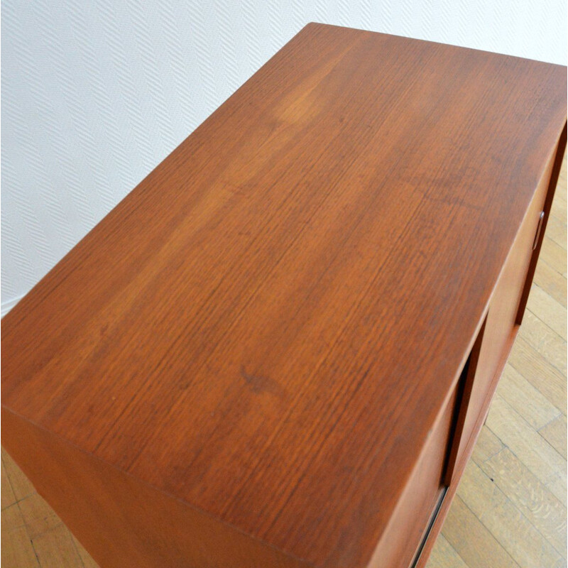 Vintage chest of drawers in teak Scandinavian  1960