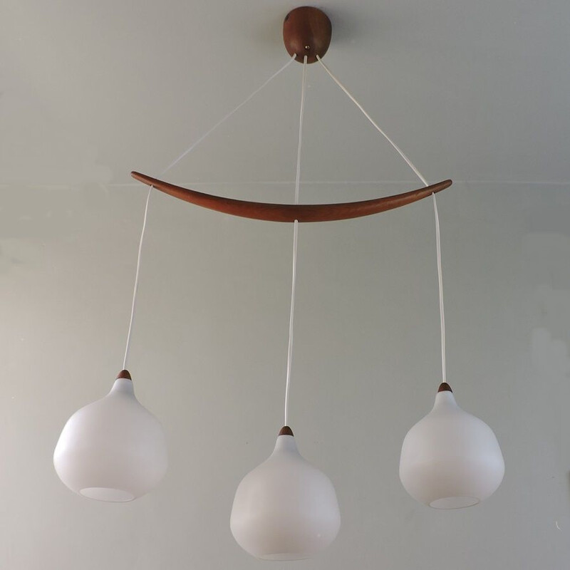 Vintage chandelier Uno & Osten Kristiansson Sweden 1960s