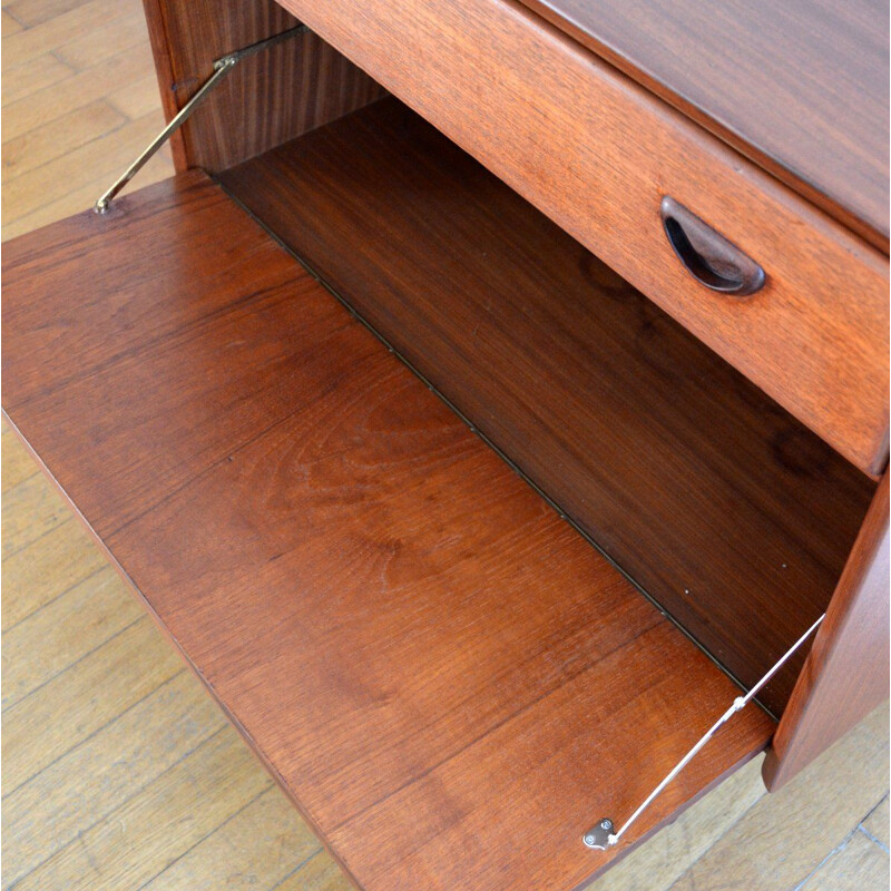 Vintage chest of drawers in teak by Louis van Teeffelen for Webe 1960s