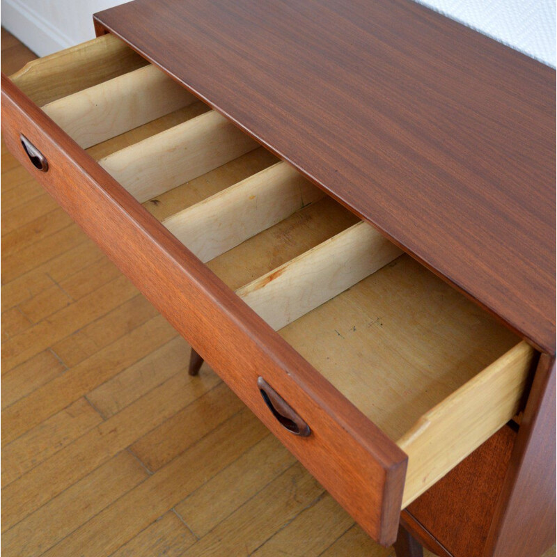 Vintage chest of drawers in teak by Louis van Teeffelen for Webe 1960s