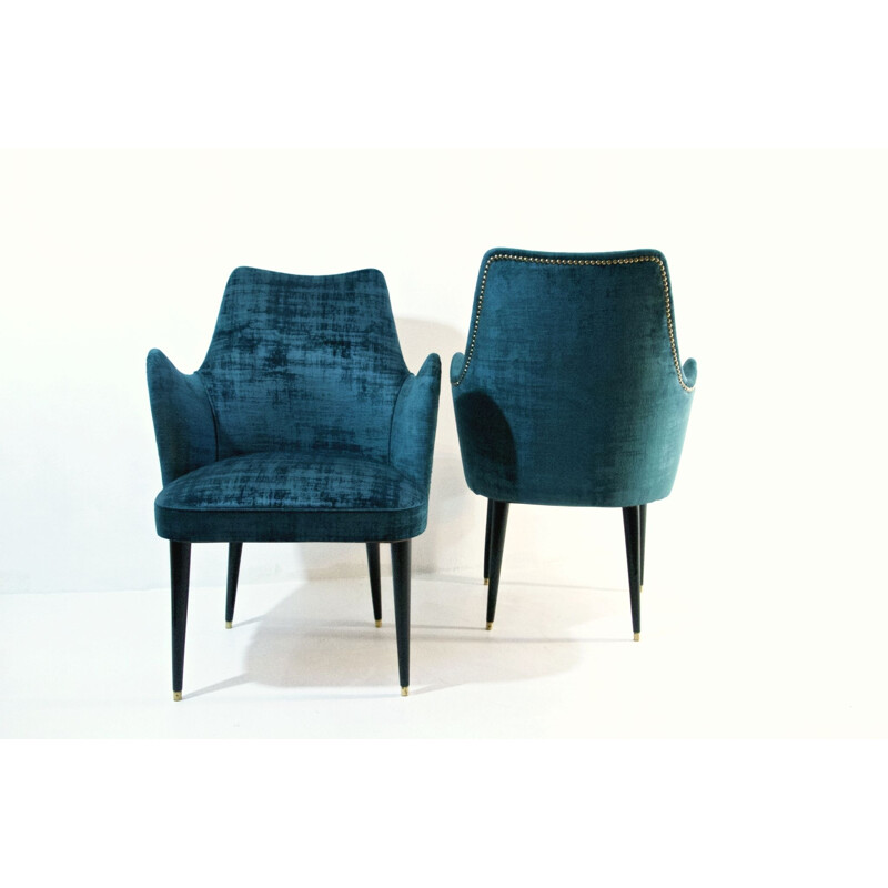 Set of 2 vintage chairs by Osvaldo Borsani