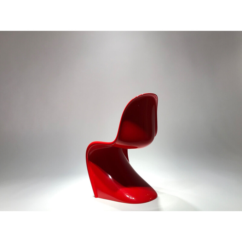 Fauteuil vintage Panton rouge - edition Vitra 2010