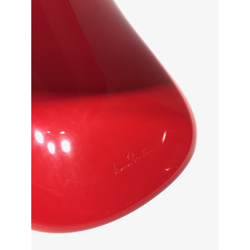 Fauteuil vintage Panton rouge - edition Vitra 2010