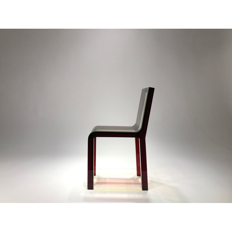 Rare Chaise "RAIMBOW" édition Cappellini, Patrick Norguet