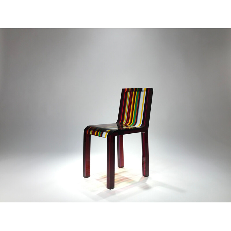 Rare Chaise "RAIMBOW" édition Cappellini, Patrick Norguet