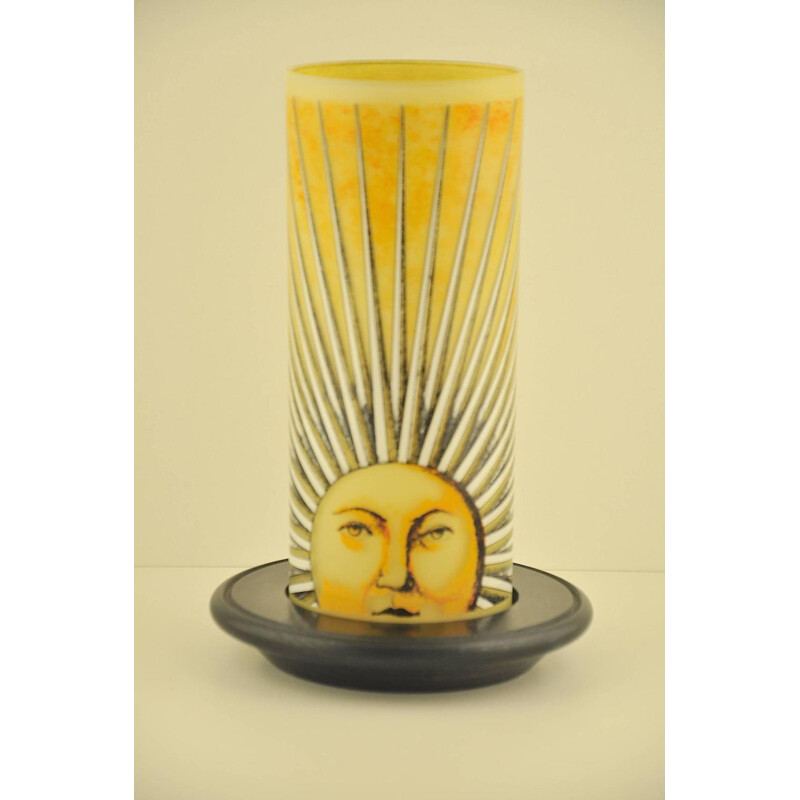 Candle holder in wood, Piero FORNASETTI - 1950s