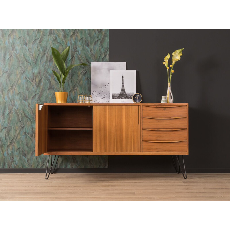 Vintage walnut sideboard 1950s