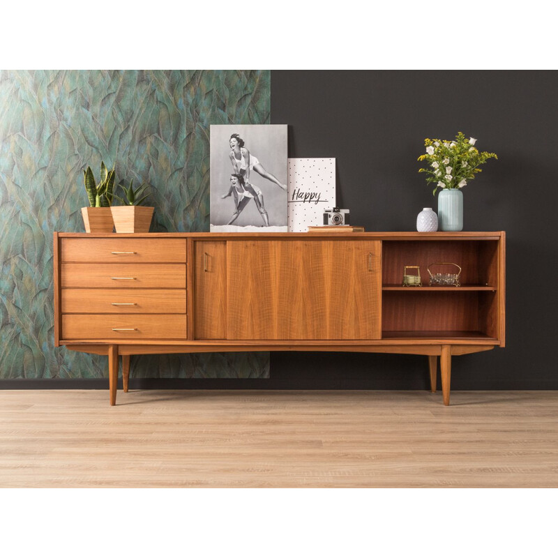 Vintage walnut sideboard 1950s