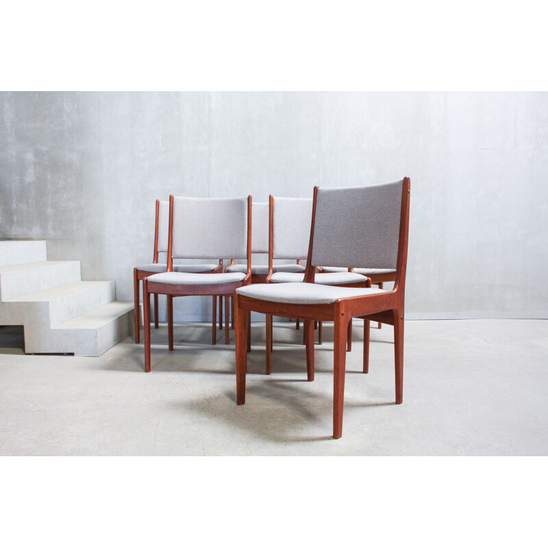 Suite de 6 chaises de salle à manger par Johannes Andersen pour Uldum Møbelfabrik 1960