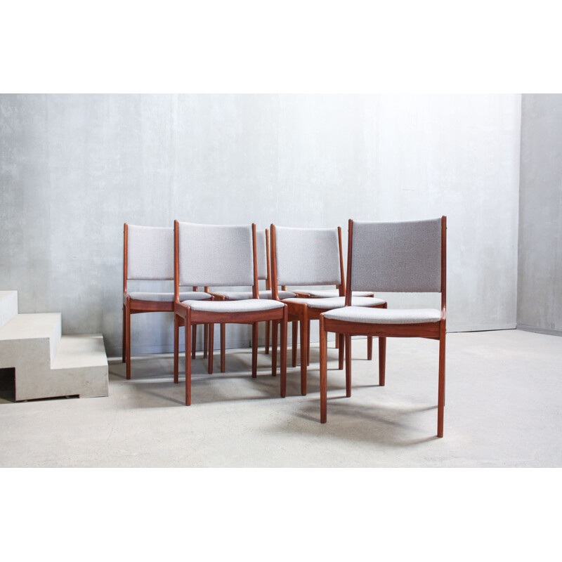 Set of 6 dining chairs by Johannes Andersen for Uldum Møbelfabrik 1960s