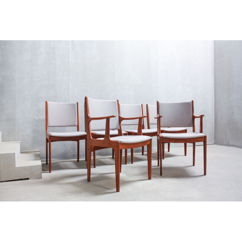 Set of 6 vintage Dining Chairs by Johannes Andersen for Uldum Møbelfabrik 1960s