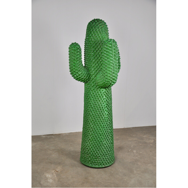 Porte manteau vintage Cactus pour Gufram en polyester vert 1970