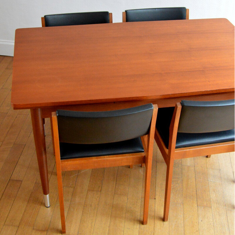 Vintage scandinavian teak table 1960