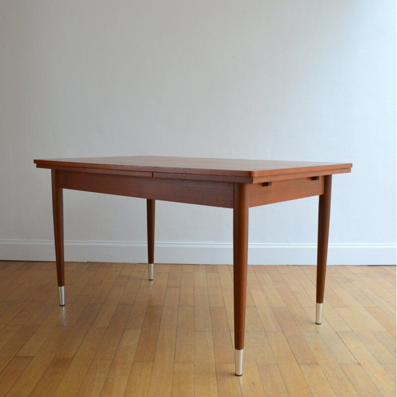 Vintage scandinavian teak table 1960