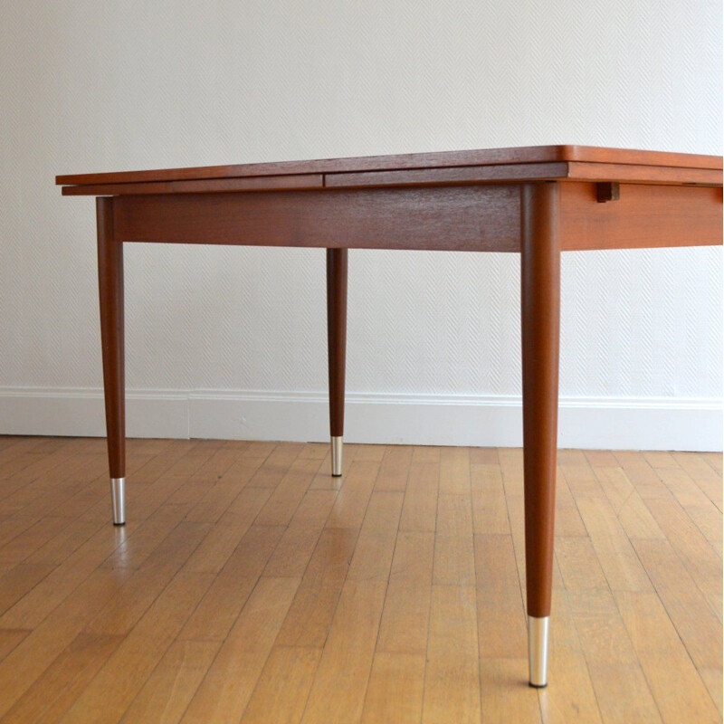 Vintage scandinavian teak table 1960