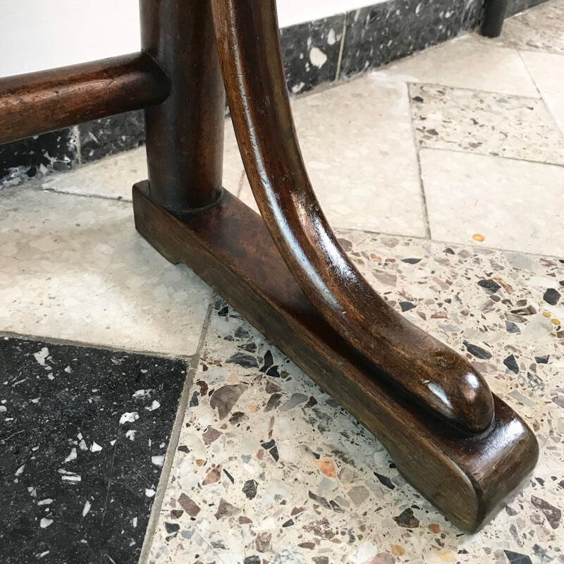 Vintage model No.4 coat rack for Thonet in bentwood and mahogany 1930