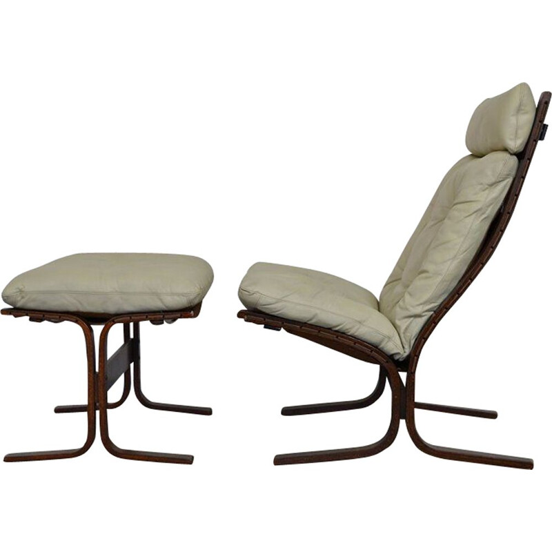 Siesta lounge chair & ottoman by Ingmar Relling for Westnofa
