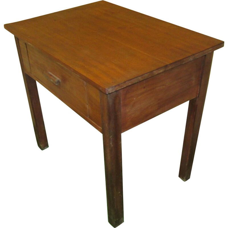 Vintage solid mahogany side table