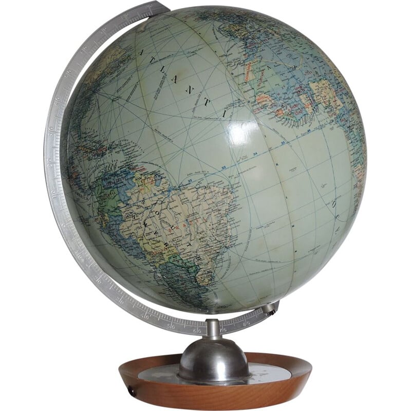 Vintage illuminated globe from JRO Globus 1963