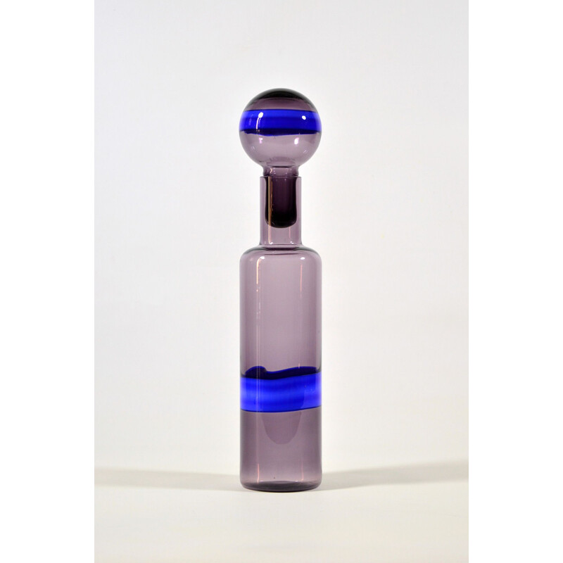 Vintage bottle for Vistosi in Murano glass 1960