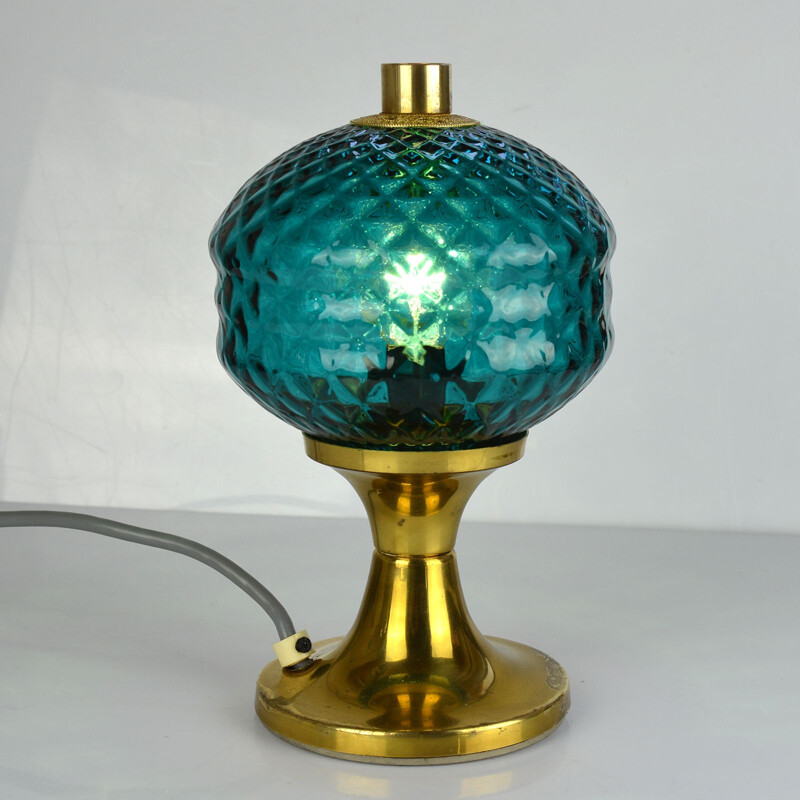Lampe de table vintage par Jablonecké Sklárny Desná,1960