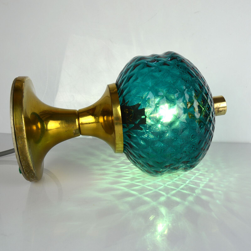 Vintage table lamp by Jablonecké Sklárny Desná,1960