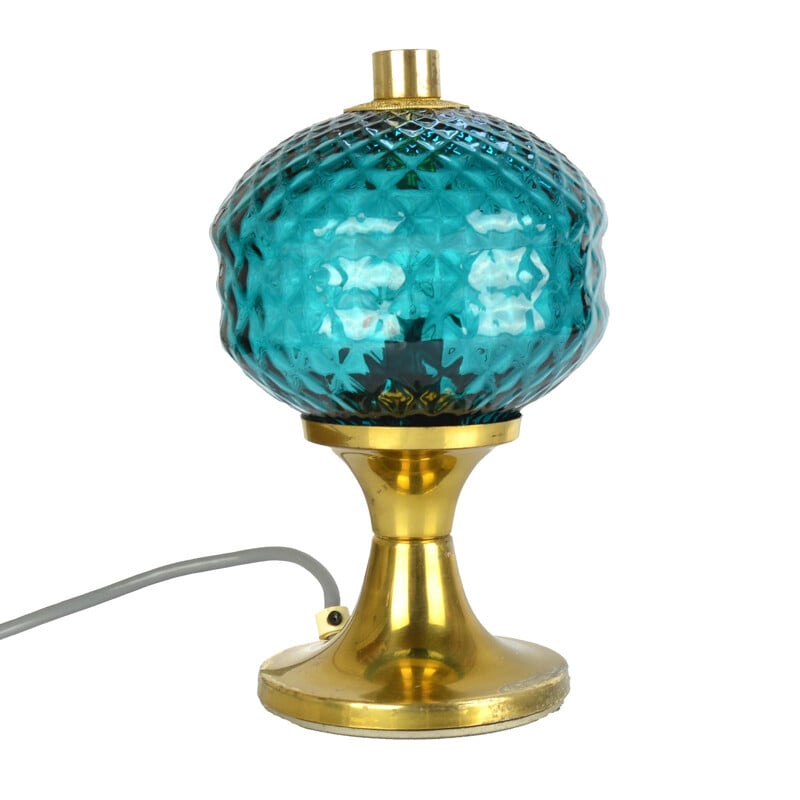 Vintage table lamp by Jablonecké Sklárny Desná,1960