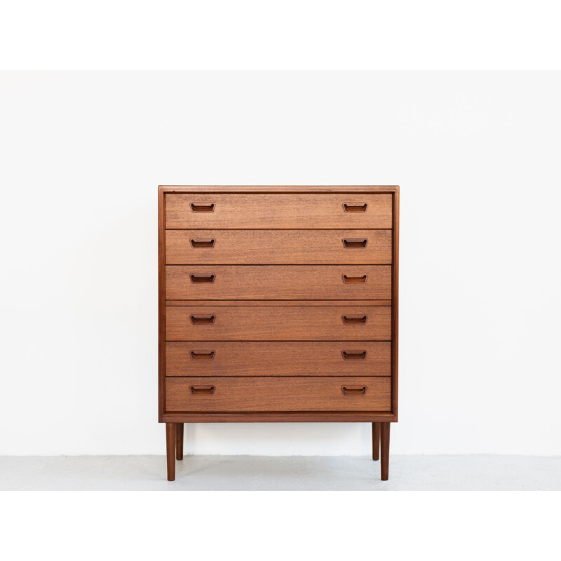 Vintage Danish chest of drawers in teak by Munch Møbler Slagelse,1960