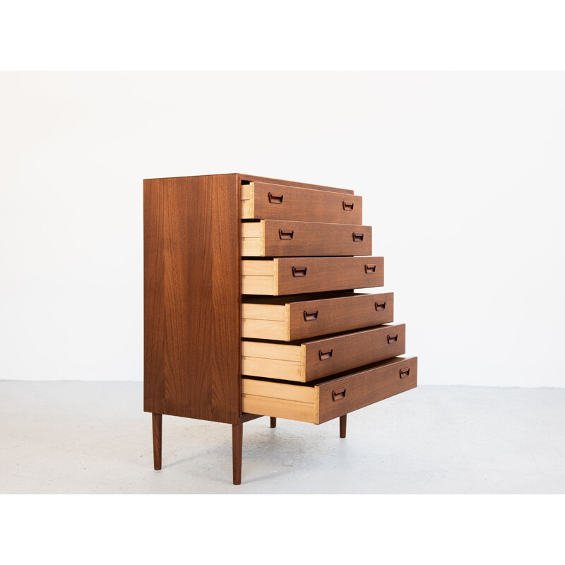 Vintage Danish chest of drawers in teak by Munch Møbler Slagelse,1960