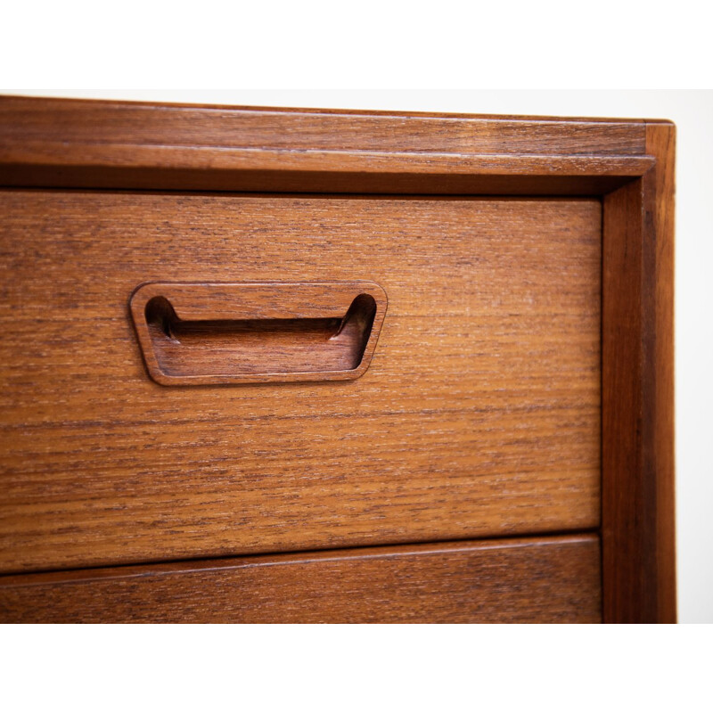 Vintage Danish chest of drawers in teak by Munch Møbler Slagelse,1960