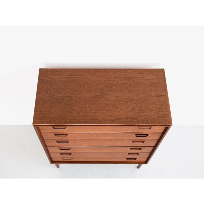 Vintage Danish chest of drawers in teak by Munch Møbler Slagelse,1960